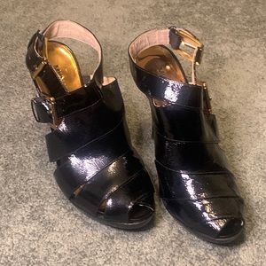 Michael Kors Black Peep Toe Shoes